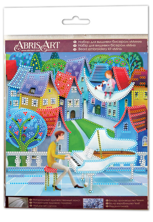 Bead Embroidery Kit Mini Bead embroidery kit Moon melody