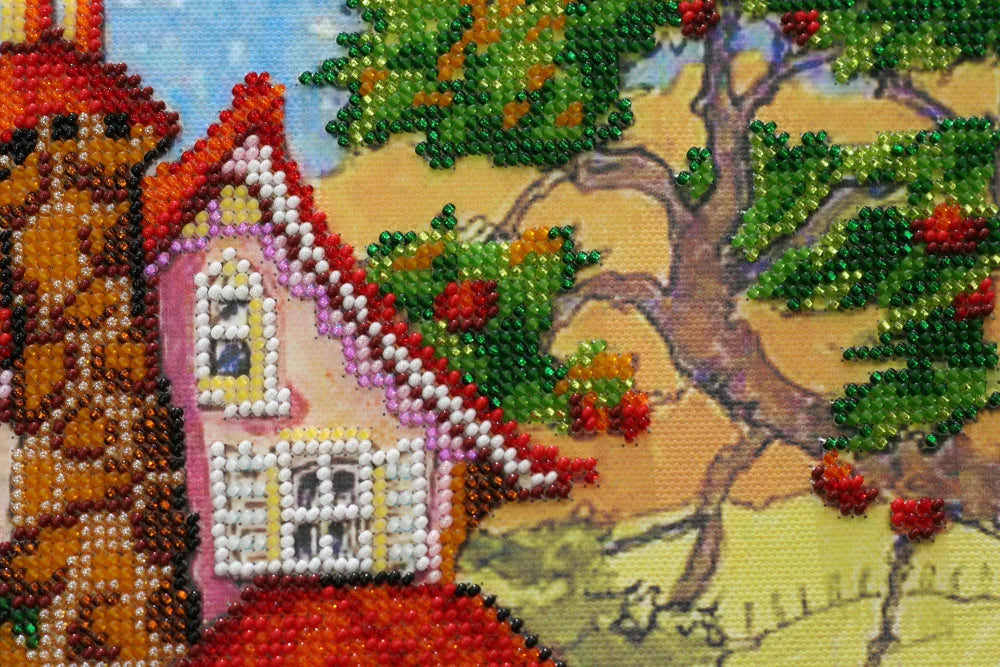 Bead Embroidery Kit Main Bead Embroidery Kit Fabulous autumn