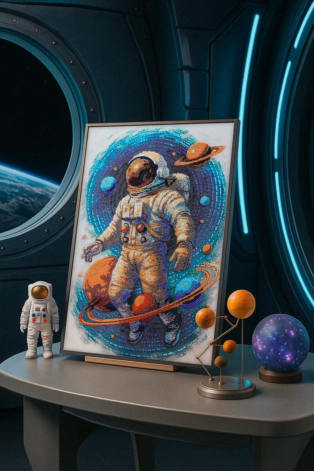 Bead Embroidery Kit Main Bead Embroidery Kit Cosmic Traveler (Adventure stories)