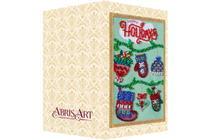 Postcards Bead Embroidery Kit Keychain cross-stitch kit Happy New Year