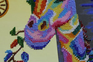 Bead Embroidery Kit Main Bead Embroidery Kit Rainbow giraffe