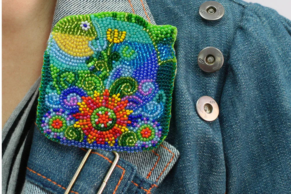 Brooch Embroidery Kit Decoration A fish