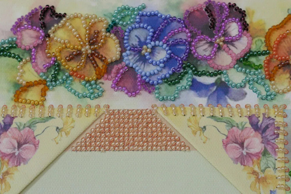 Photo Frame Bead Embroidery Kit Photo frame kit for bead embroidery Photo frame kit for bead embroidery "Floral story"