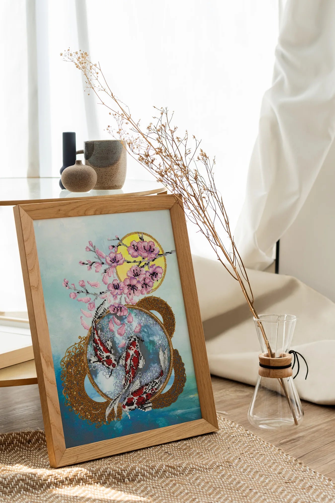 Bead Embroidery Kit Main Bead Embroidery Kit Flower carps