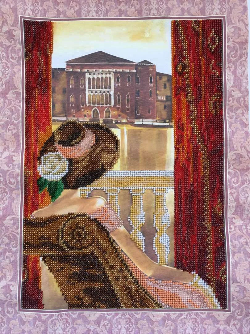 Bead Embroidery Kit Main Bead Embroidery Kit Vanilla