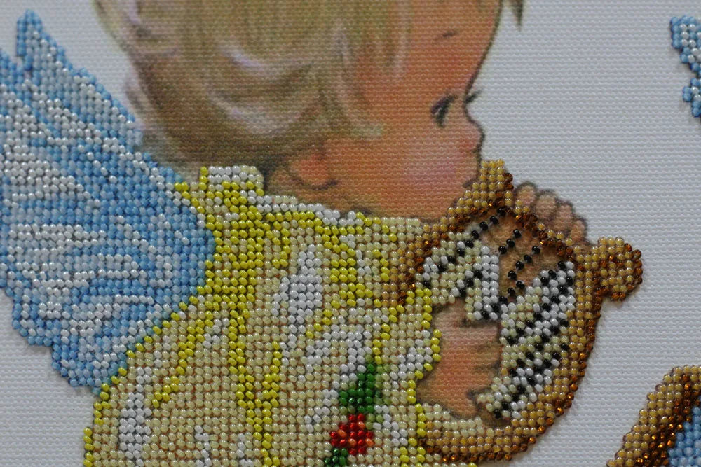 Bead Embroidery Kit Micro Beads Embroidery Kit Lullaby of an angel
