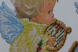 Bead Embroidery Kit Micro Beads Embroidery Kit Lullaby of an angel