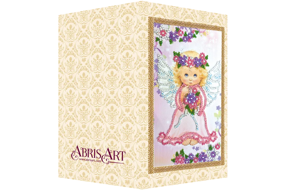 Postcards Bead Embroidery Kit Postcard Bead embroidery kit Lovely angel