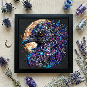 Bead Embroidery Kit Mini Bead embroidery kit Amber gaze (Animals and birds)