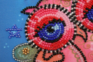 Bead Embroidery Kit Mini Bead embroidery kit Fairy owl