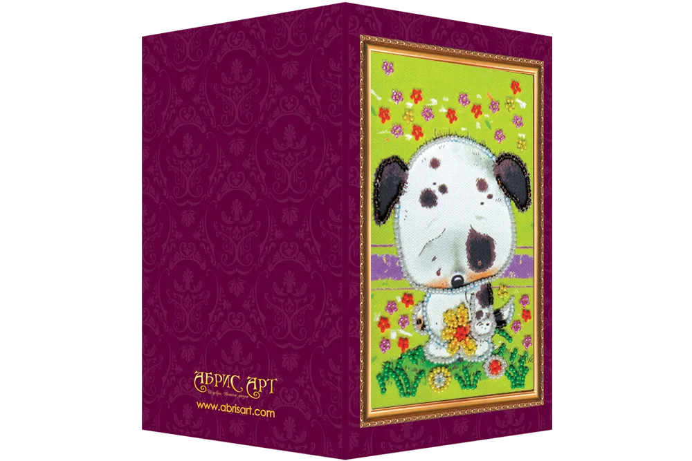 Postcards Bead Embroidery Kit Miss you – 2