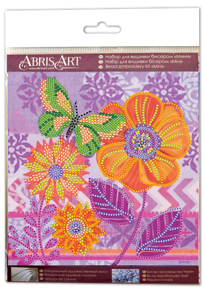 Bead Embroidery Kit Mini Bead embroidery kit Amazing flowers