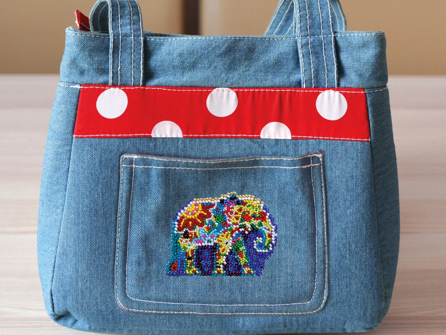 Bead Embroidery Kit On Clothes Decoration Elephant
