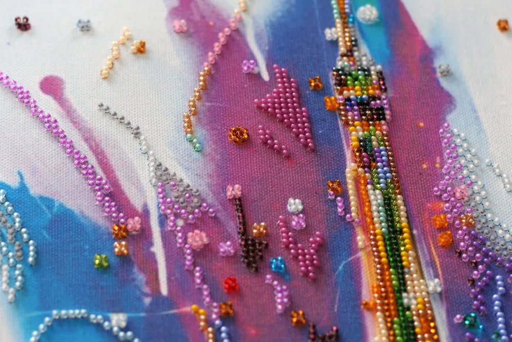 Bead Embroidery Kit Main Bead Embroidery Kit Eiffel Tower