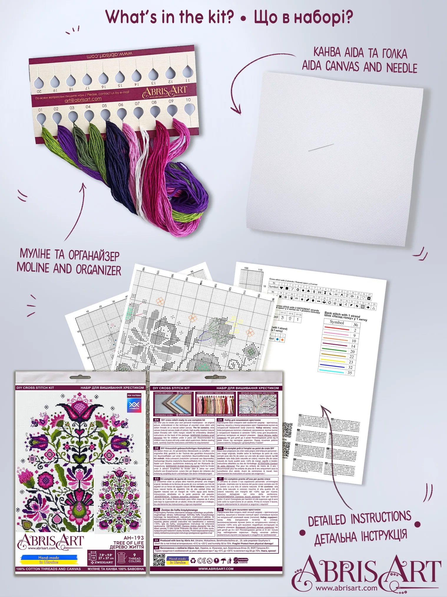 Cross Stitch Kit Cross-stitch kits Tree of life