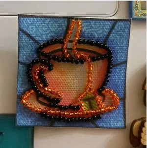 Magnets Bead Embroidery Kit Mini Magnets Bead embroidery kit Tea cup – 1
