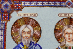 Bead Embroidery Kit Main Bead Embroidery Kit Icons - Holy Martyrs Gurias, Abibus and Samon