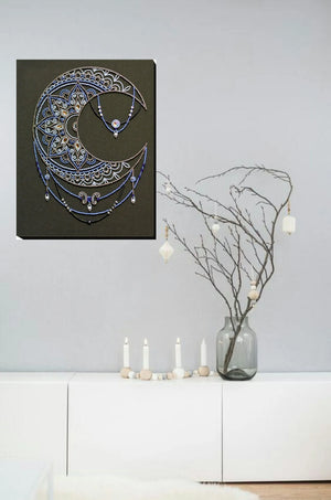 Bead Embroidery Kit Main Bead Embroidery Kit Moon pattern