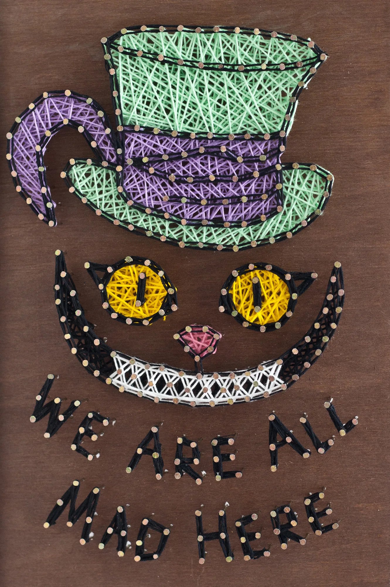 String Art Kit Creative Kit/String Art Cat Cheshire
