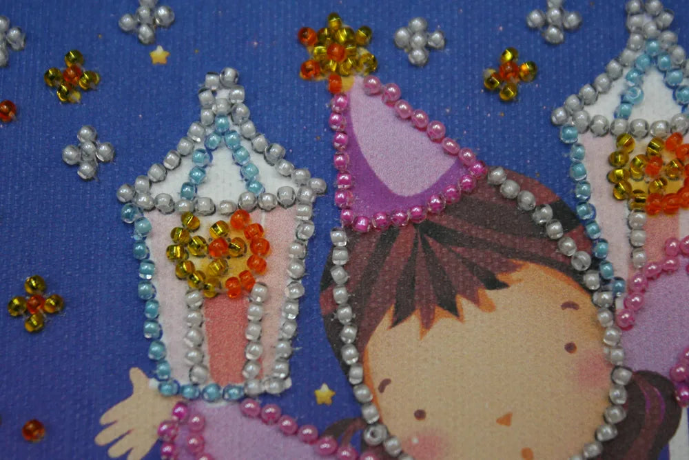Bead Embroidery Kit Mini Bead embroidery kit Star dance