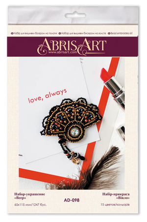 Brooch Embroidery Kit Decoration Fan