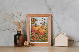 Cross Stitch Kit Cross-stitch kits Autumn garden palette