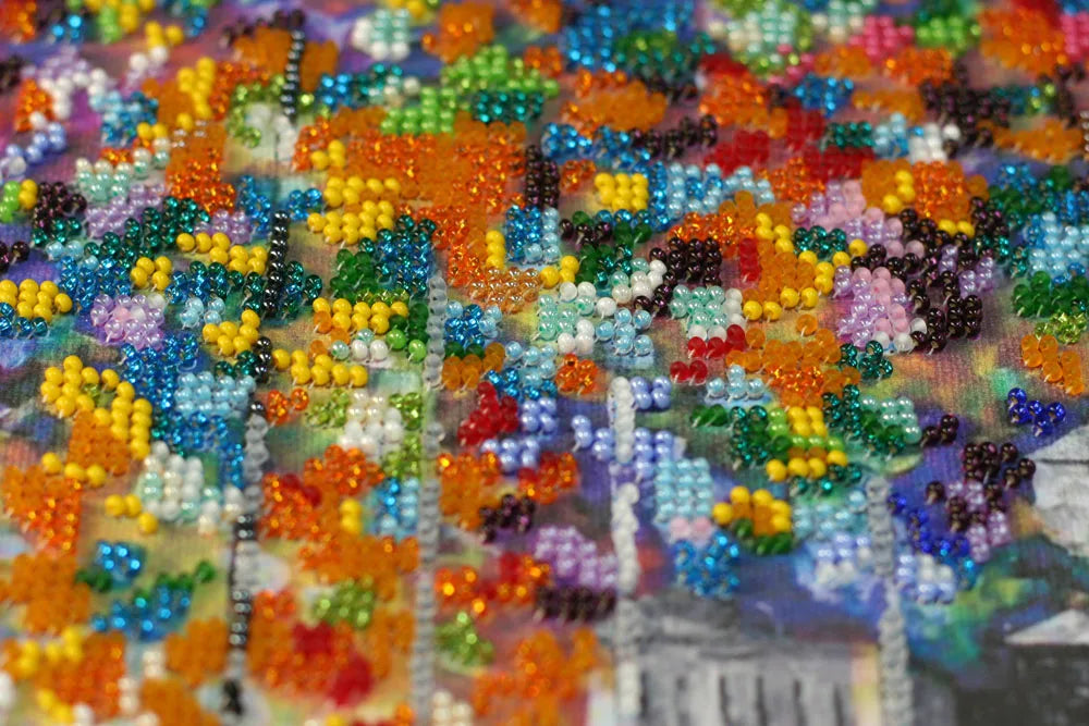 Bead Embroidery Kit Main Bead Embroidery Kit A town wakes up