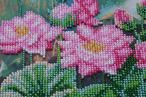 Bead Embroidery Kit Main Bead Embroidery Kit Lotuses