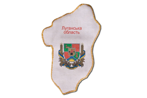 Magnets Bead Embroidery Kit Kits for embroidery with beads magnets "Map of Ukraine" Lugansk region