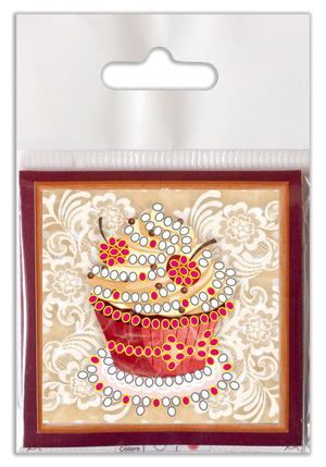 Magnets Bead Embroidery Kit Mini Magnets Bead embroidery kit Favorite cake