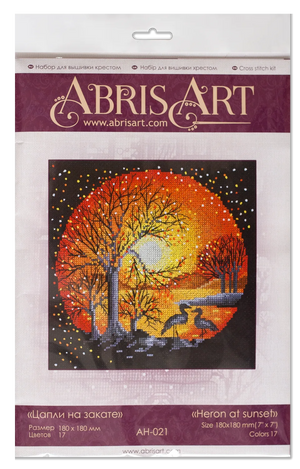 Cross Stitch Kit Cross-stitch kits Heron at sunset