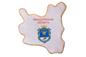 Magnets Bead Embroidery Kit Kits for embroidery with beads magnets "Map of Ukraine" Mykolaiv region