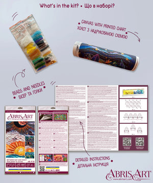 Bead Embroidery Kit Main Bead Embroidery Kit Between day and night