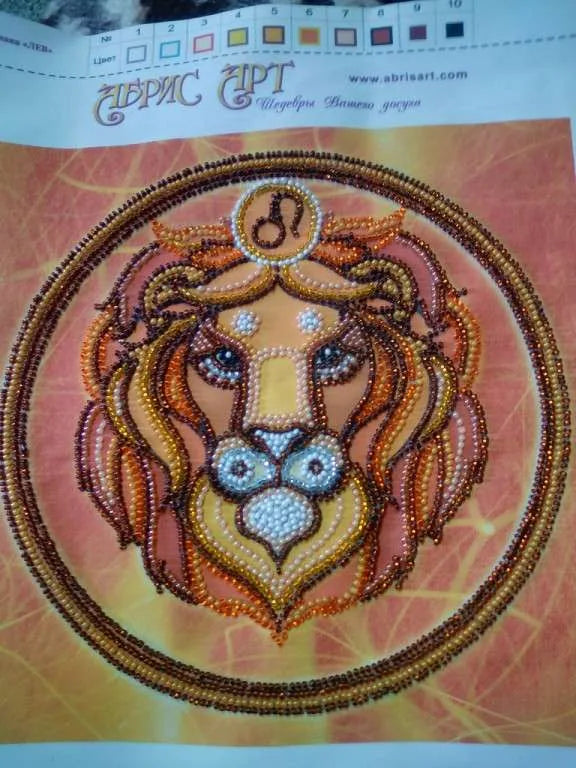 Bead Embroidery Kit Main Bead Embroidery Kit Leo