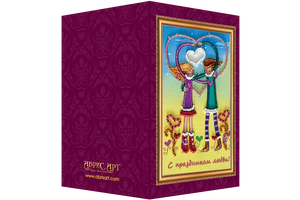 Postcards Bead Embroidery Kit Love you – 1