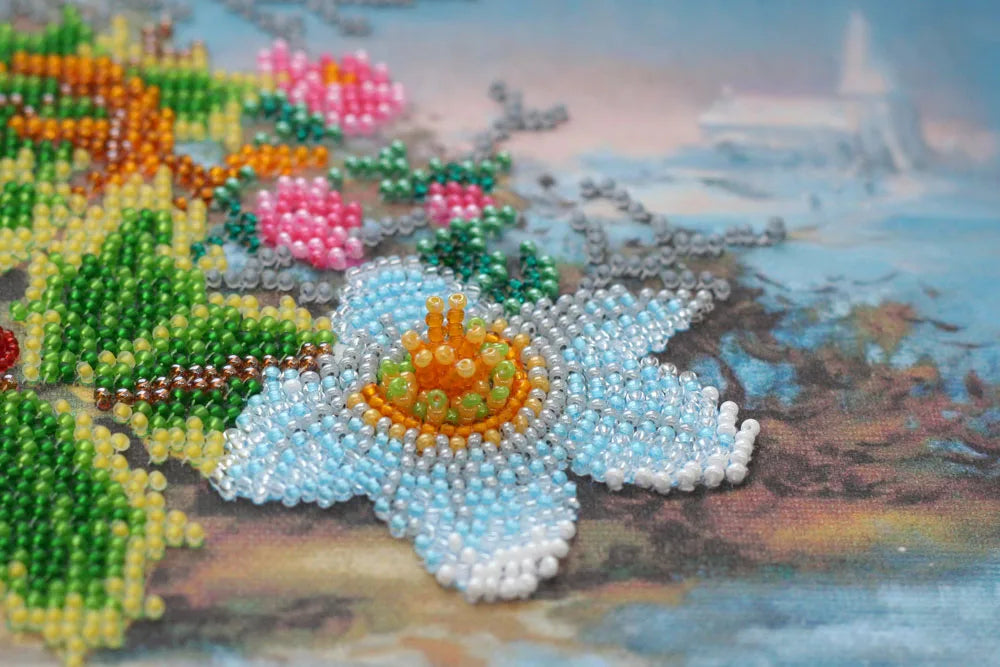 Bead Embroidery Kit Main Bead Embroidery Kit Christmas bouquet