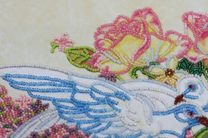 Bead Embroidery Kit Micro Beads Embroidery Kit Doves