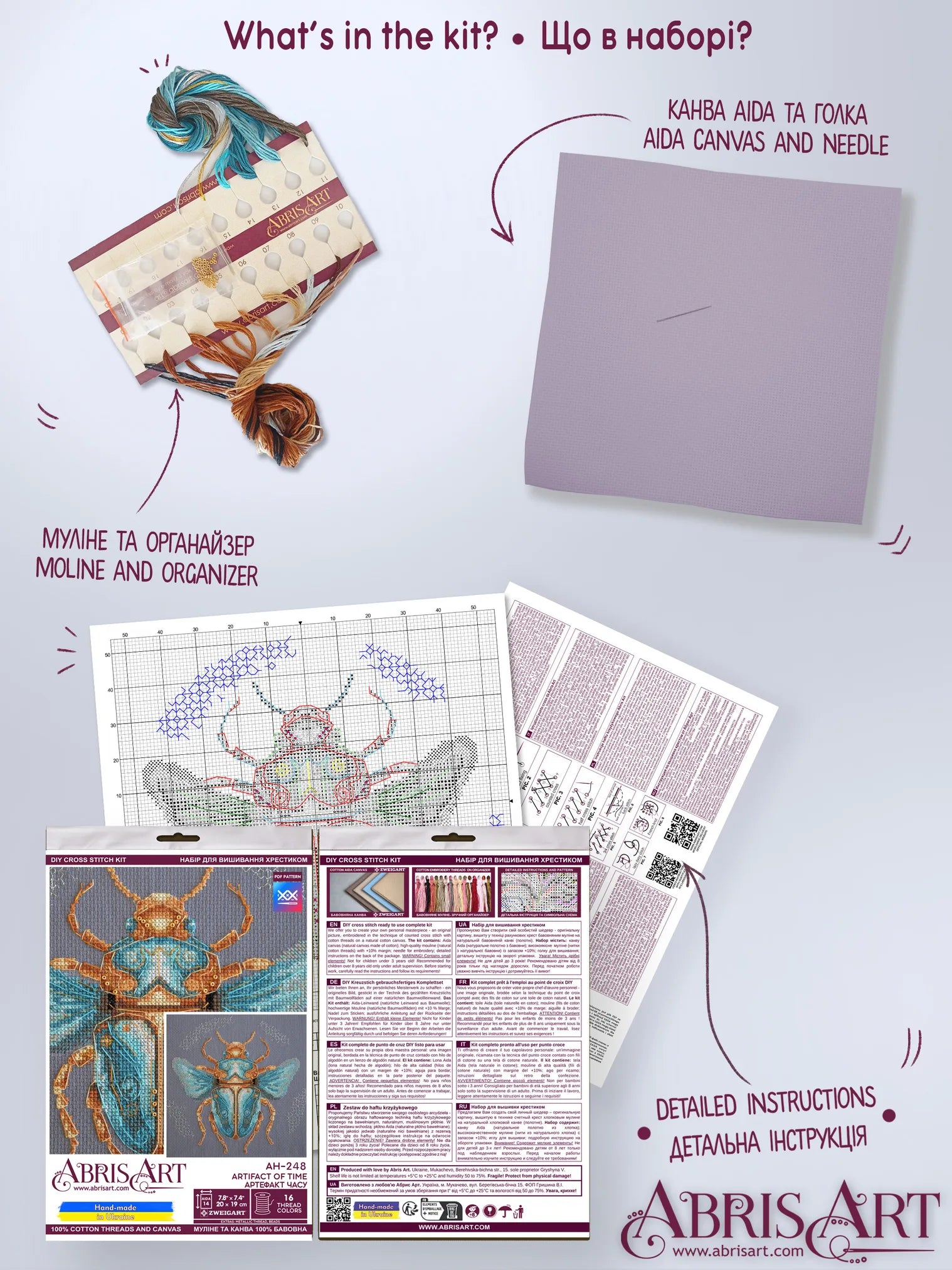 Cross Stitch Kit Cross-stitch kits Artifact of time