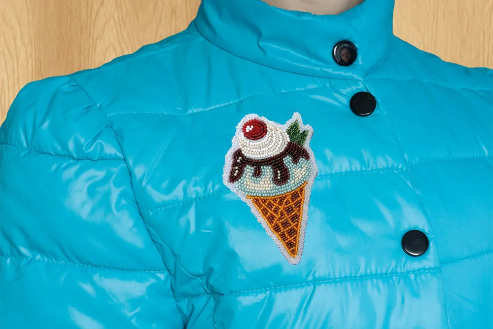 Bead Embroidery Kit On Clothes Decoration Ice cream