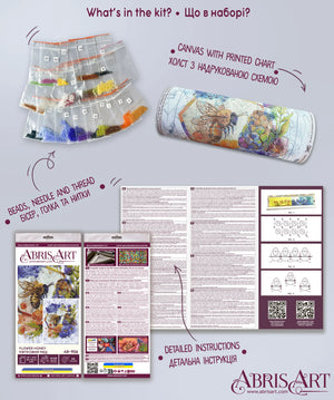 Bead Embroidery Kit Main Bead Embroidery Kit Flower honey