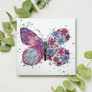 Bead Embroidery Kit Mini Bead embroidery kit Pink wings