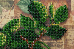 Bead Embroidery Kit Mini Bead embroidery kit Cherry twig