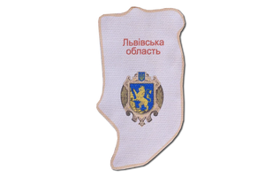 Magnets Bead Embroidery Kit Kits for embroidery with beads magnets "Map of Ukraine" Lviv region