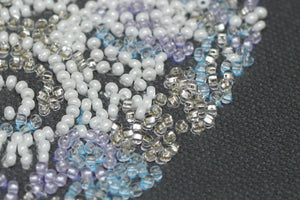Bead Embroidery Kit Mini Bead embroidery kit Lace heart