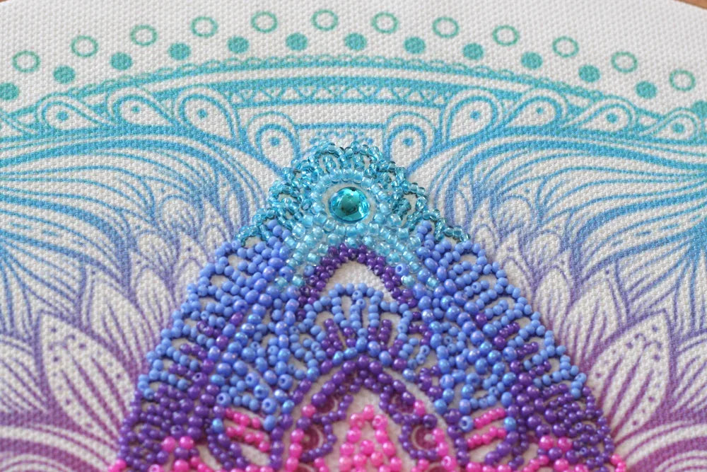 Bead Embroidery Kit Main Bead Embroidery Kit Flower of the East