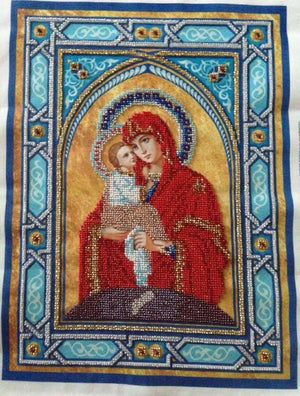Bead Embroidery Kit Main Bead Embroidery Kit Our Lady Pochaev