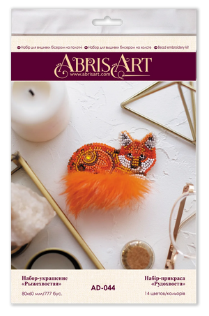 Brooch Embroidery Kit Decoration Redtail