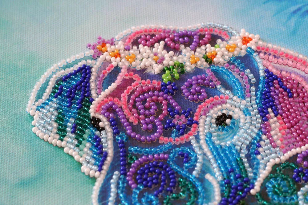 Bead Embroidery Kit Main Bead Embroidery Kit Next to mom