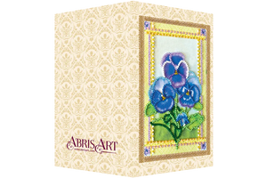 Postcards Bead Embroidery Kit Postcard bead embroidery kits Violet