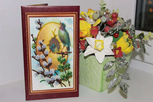 Postcards Bead Embroidery Kit Postcard Bead embroidery kit Easter – 7